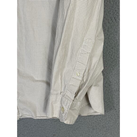 J.Crew Quality Woven Shirts Mens‎ L Beige Plaid Cotton Button Down Long Sleeve - Picture 7 of 9